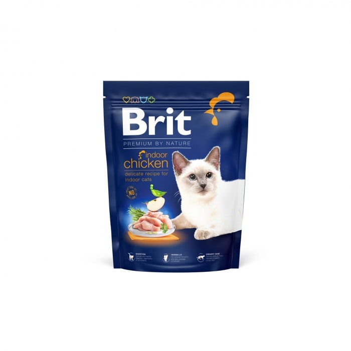 Brit Premium by Nature Cat Indoor (для котов, живущих в помещении, с курицей)