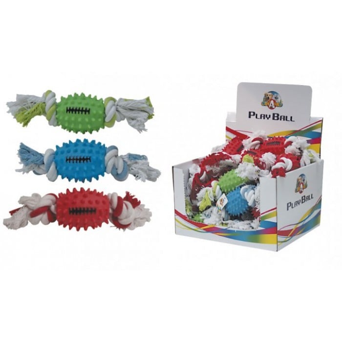 Croci іграшка для собак "Бейсбольний м'яч з канатом" 26 см
