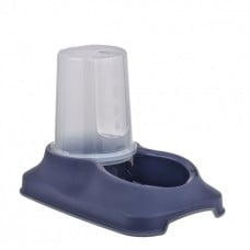 Irak Plast пластиковая миска для собак и кошек с контейнером для воды/корма (синяя) 1,5 л