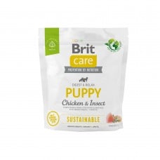 Brit Care Dog Sustainable Puppy корм для щенков с курицей и насекомыми 1 кг