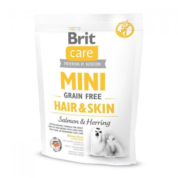 Brit Care GF Mini Hair and Skin (для собак малых пород) 0,4 кг