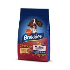 Brekkies Dog Delice Meat сухой корм для собак всех пород с говядиной 7,25 кг