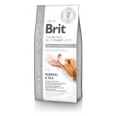 Brit GF VetDiets Dog Mobility cухой корм для суставов собак с селедкой, лососем, горохом и гречкой 12 kg