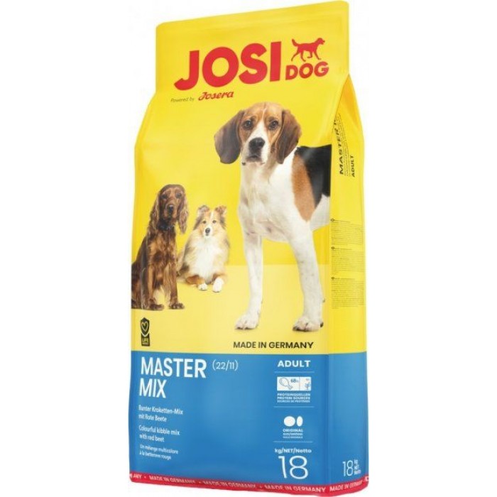 Josera JosiDog Master Mix сухой корм для собак с разноцветными крокетами 15 кг
