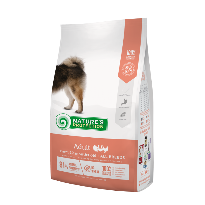 Nature's Protection Adult All Breeds сухой корм для взрослых собак всех пород 4 кг