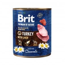 Brit Premium by Nature с индейкой и печенью для щенков 800 г