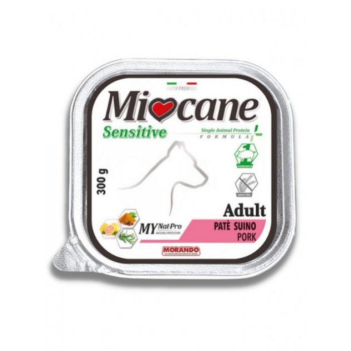 Morando Miocane Sensitive Monoprotein влажный корм для собак с прошутто 300г*18шт