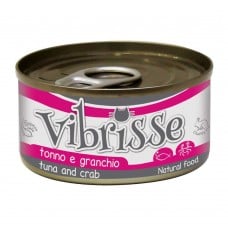 VIBRISSE влажный корм для котов с тунцом и крабом 70 г