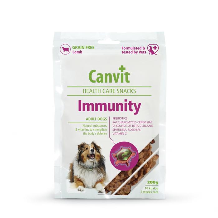 Canvit Immunity напіввологі ласощі з ягням для зміцнення імунітету собак 200 г