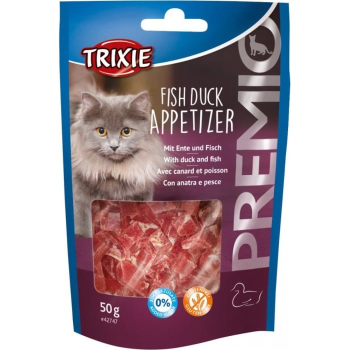 Trixie PREMIO Fish Duck Appetizer ласощі для котів з качкою та рибою 50 гр