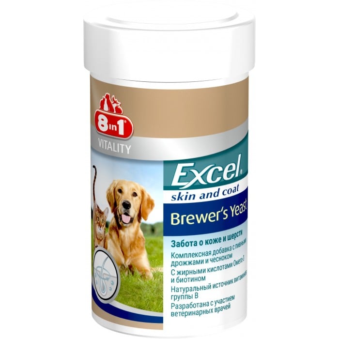 Excel Brewers Yeast витамины для собак и котов 780 таб