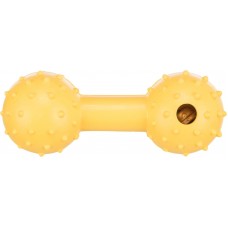 Trixie игрушка для собак гантель литая с колокольчиком 12 см