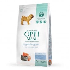 Optimeal Dog Adult Medium and Large Breeds Hypoallergenic сухой корм для собак с лососем 4 кг
