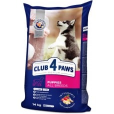 Club 4 Paws Premium Puppies All Breeds сухой корм для щенков с курицей 14 кг