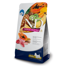 Farmina N&D Tropical Selection Dog Adult Mini Lamb, Spelt, Oats & Fruits для малых пород с ягненком, спельтой, овсом и тропическими фруктами 1,5 кг