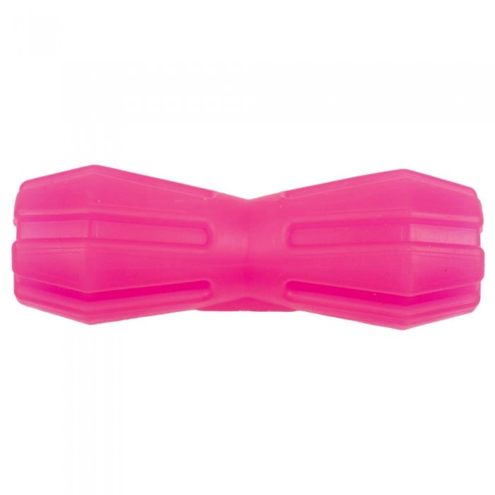 AGILITY игрушка для собак гантель с отверстием (розовая) 12 см