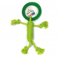 Croci игрушка для собак "Веревочный человечек" (зеленый) 40х15 см