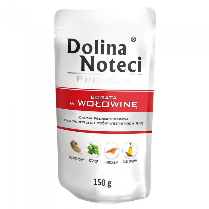 Dolina Noteci Premium влажный корм для собак с говядиной 150 г