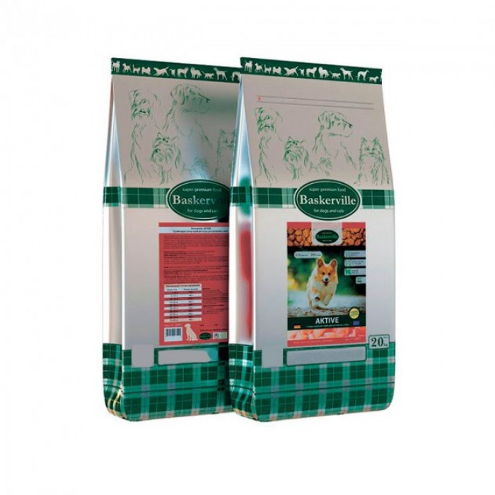 Baskerville Active Dog сухой корм для активных собак всех пород с мясом домашней птицы 20 кг