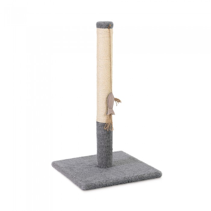Природа ДО1 когтеточка столбик для кошек серая 36х36х67 см