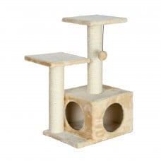 Trixie Valencia когтеточка для кошек комплексная с домиком бежевая 71 см