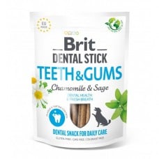 Brit Dental Stick Teeth & Gums лакомства для зубов собак с ромашкой и шалфеем 251г