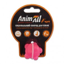 AnimAll Fun іграшка для собак "Куля-молекула" (коралова) 3 см​