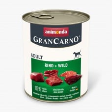 Animonda GranCarno Adult Beef + Game влажный корм с говядиной и дичью для собак 800 г