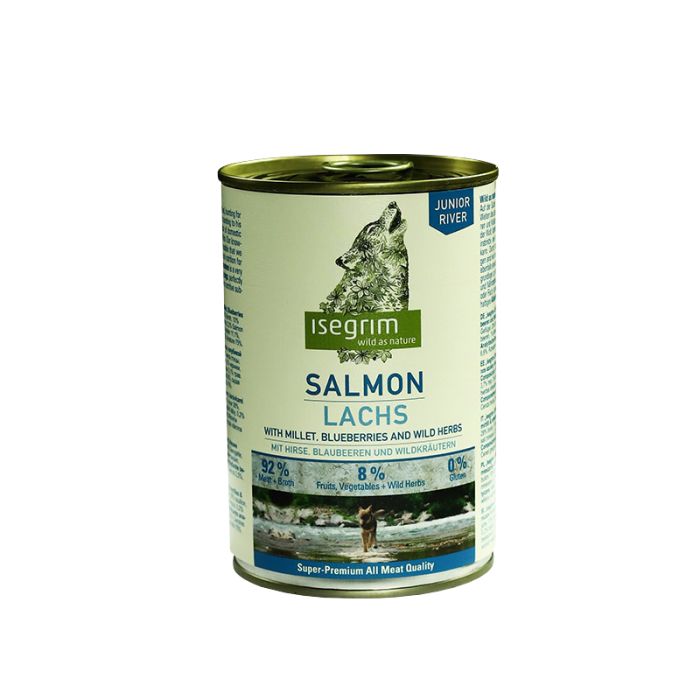 ISEGRIM Salmon with Millet, Blueberries & Wild Herbs Лосось с просом, черникой и травами 400г