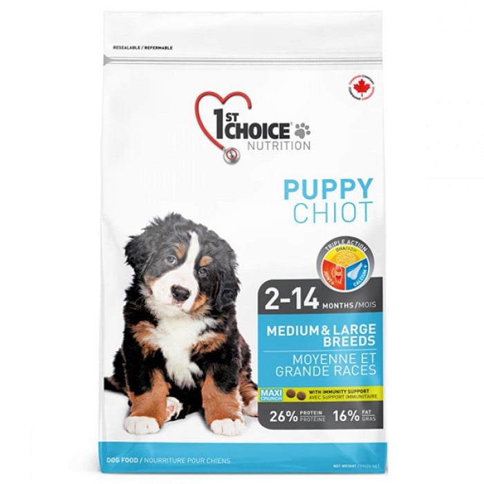 1st Choice Puppy Medium & Large Chicken сухой корм для щенков средних и крупных пород 15 кг
