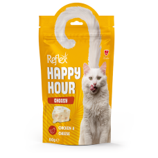 Reflex Happy Hour лакомство для привередливых котов с курицей и сыром 60г