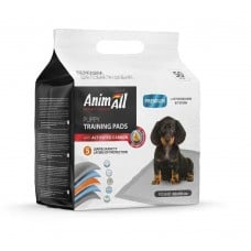 AnimAll Puppy Training Pads пеленки для собак и щенков с активированным углем 60×90 см 50 шт
