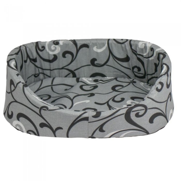 Пухнастики лежак для котів і собак малих порід (сірий) 44х30х13 см