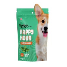 Reflex Plus Happy Hour ласощі для собак з ягням та м’ятою, дентал 60г