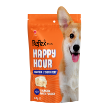 Reflex Plus Happy Hour лакомство для собак с лососем, здоровая и блестящая шерсть 60г
