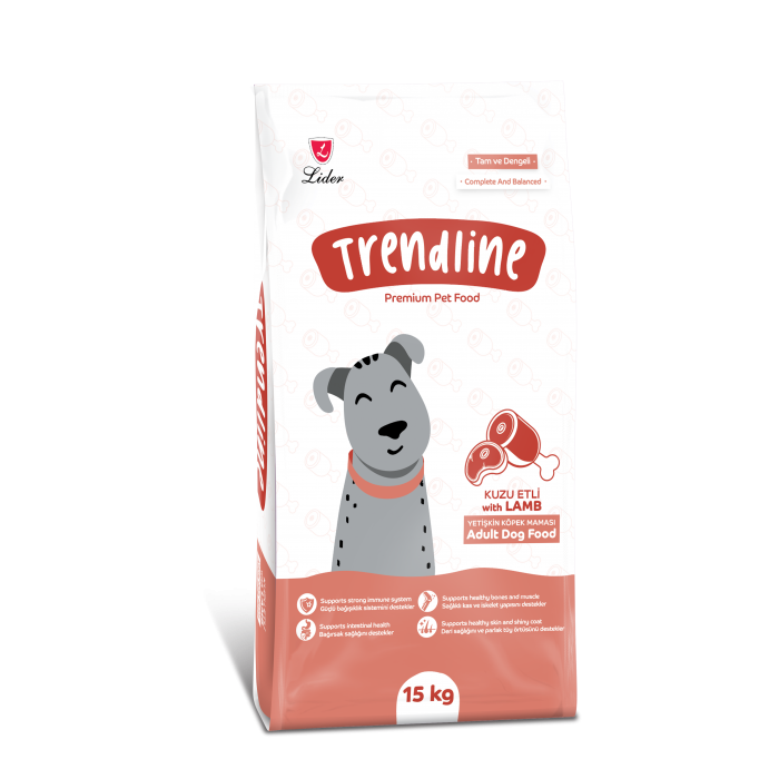 Trendline (Трендлайн) Полноценный и сбалансированный сухой корм для собак с ягненком и рисом 15кг.