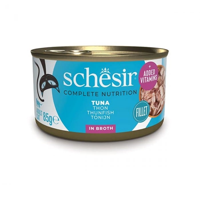 Schesir Tuna вологий корм для дорослих котів з тунцем в соусі 85 г