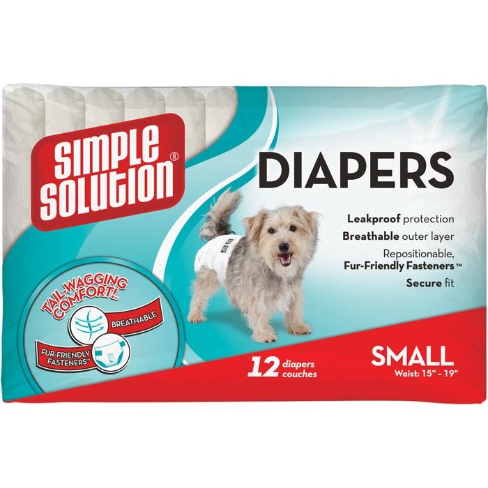 Simple Solution Disposable Diapers Small подгузники для собак S 12 шт