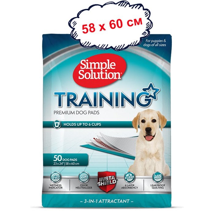 Simple Solution Training Premium Dog Pads пеленки для собак 50 шт