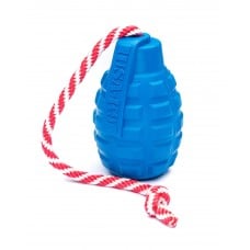 Игрушка SodaPup Grenade Reward Toy – Blue (Гринад Ревард Той Блу) «Граната на веревке», синяя M