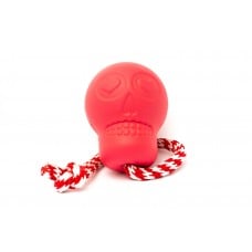 Игрушка SodaPup Skull Reward Toy – Pink (Скулл Ревард Той Пинк) «Череп на веревке», розовый L