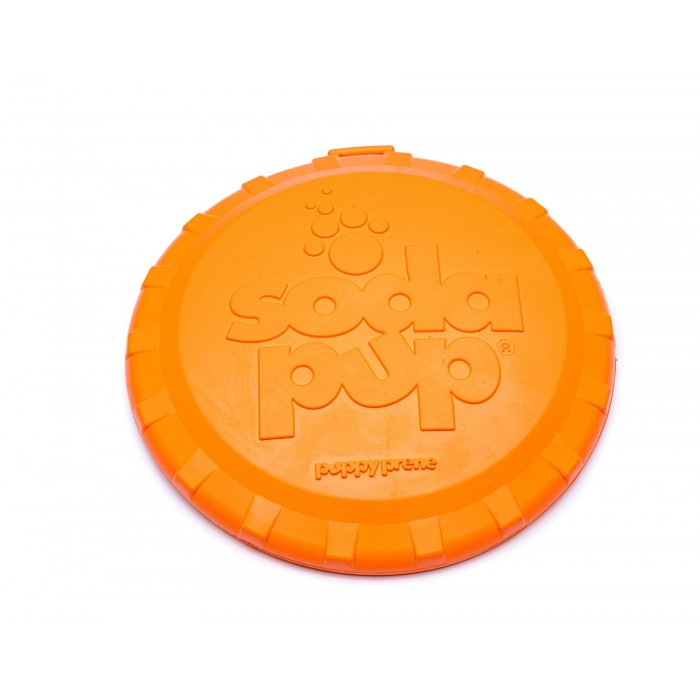 Игрушка SodaPup Bottle Top Flyer – Orange (Ботл Топ Флаер Орандж) «Фрисби», оранжевая S