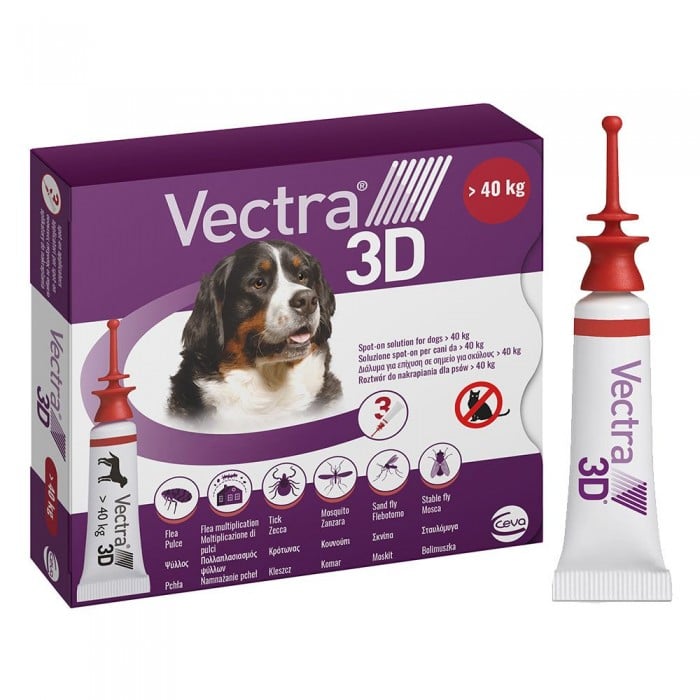 VECTRA 3D (Вектра 3D) капли на холку для собак от 40 до 65 кг