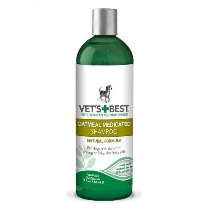 VET`S BEST Oatmeal Med Shampoo терапевтический шампунь для собак 470 мл