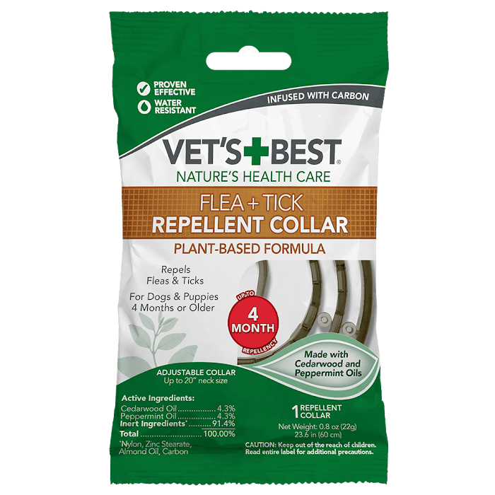 VET'S BEST Flea&Tick Repellent Dog Collar нашийник від бліх та кліщів для собак 60 см