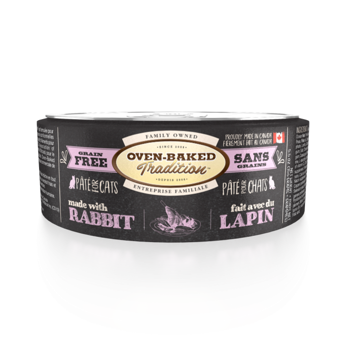 Oven-Baked Tradition беззерновой паштет для кошек со свежим мясом кролика