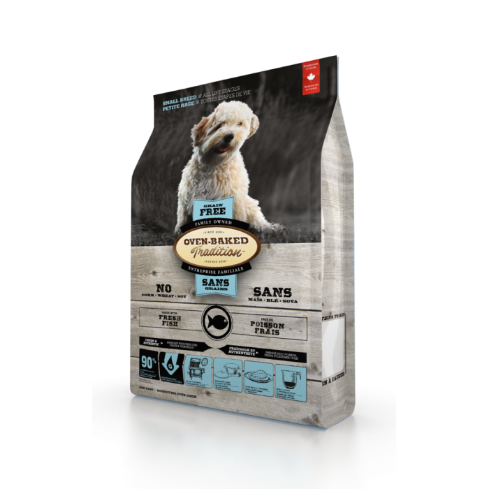 Oven-Baked Tradition беззерновой сухой корм для собак малых пород со свежего мяса рыбы 5,67кг.