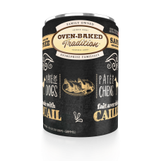 Oven-Baked Tradition беззерновой паштет для собак со свежим мясом перепелки 354г.