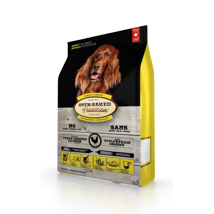 Oven-Baked Tradition повністю збалансований сухий корм для собак зі свіжого м’яса курятини 