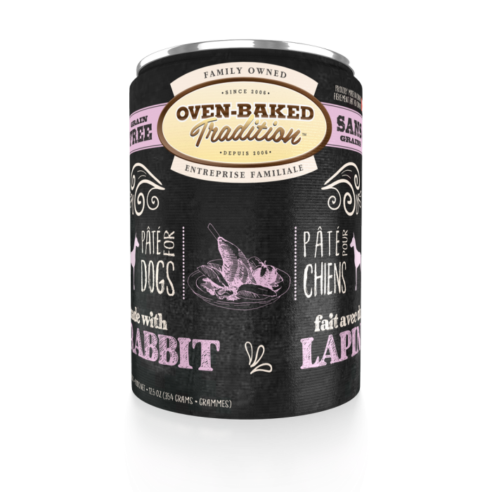 Oven-Baked Tradition беззерновой паштет для собак со свежим мясом кролика 354г.